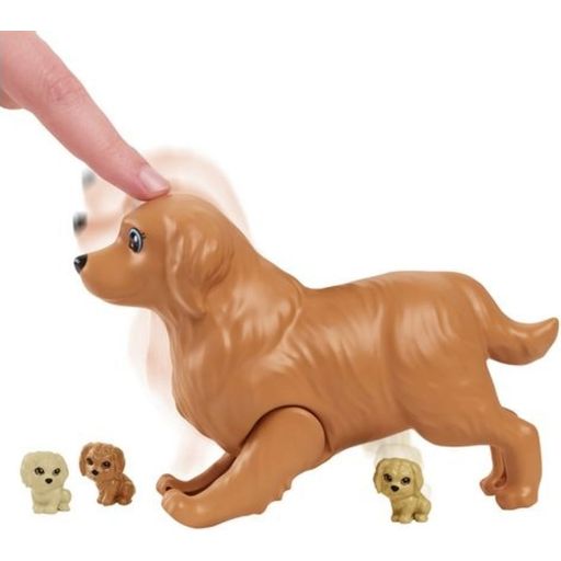 Barbie Doll With Dog And Puppies - 1 item