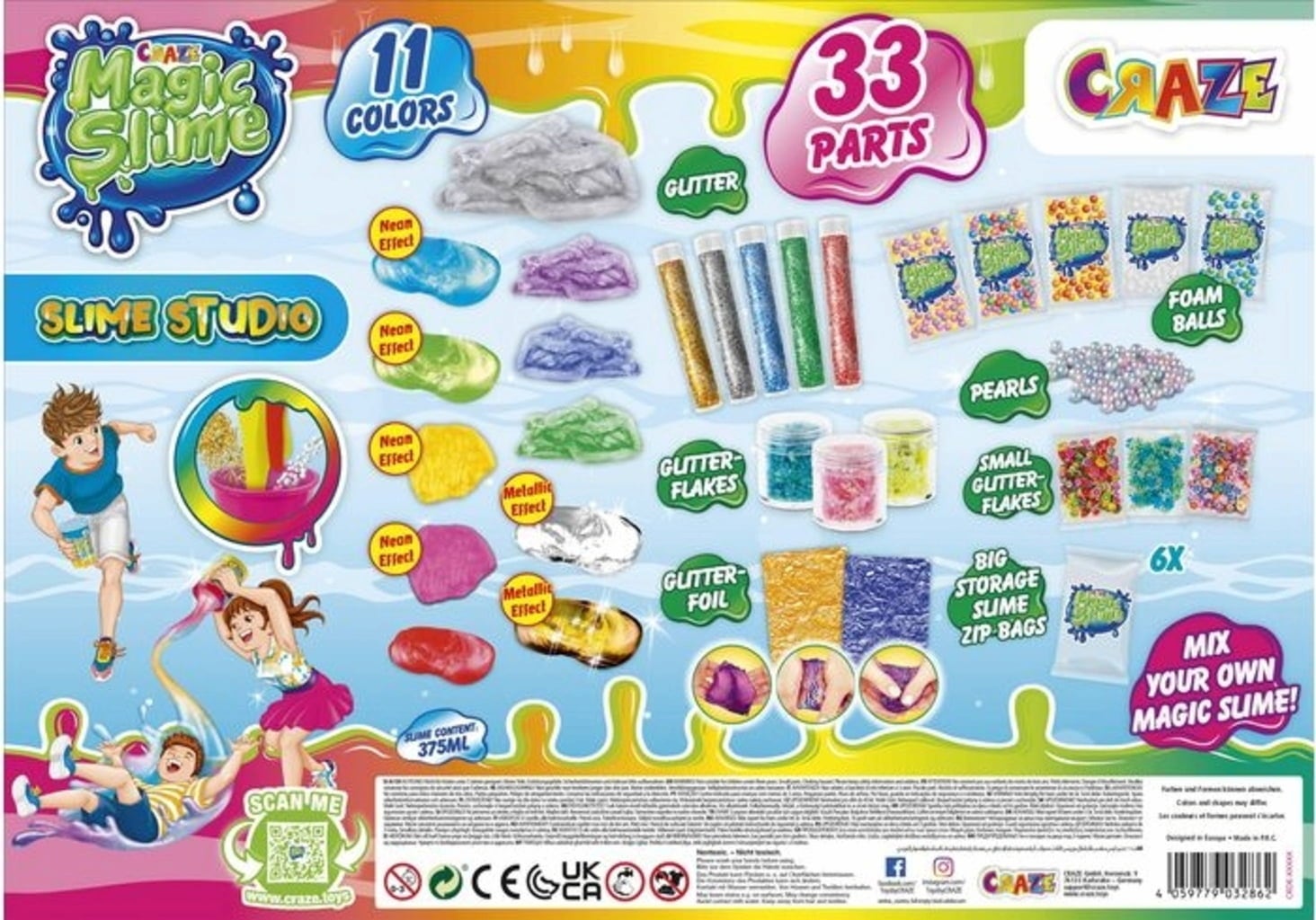 Craze Magic Slime Studio - 1 pz.