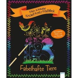GERMAN - Mein schönster Kritzel-Kratz-Malblock - Fabelhafte Tiere - 1 item