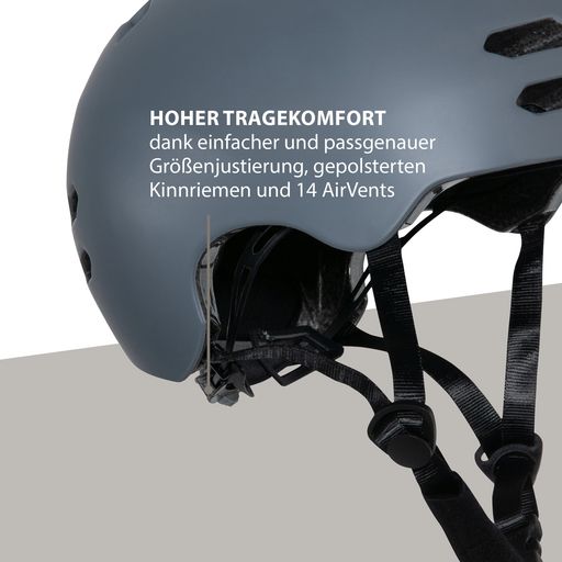 Hudora Allround Skater Helmet, Graphite