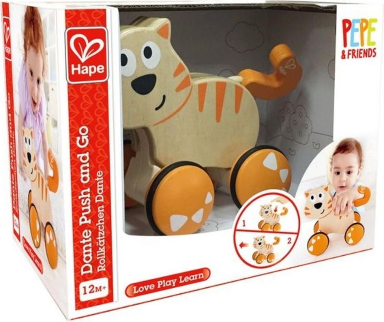Hape Rollkätzchen Dante - 1 Stk