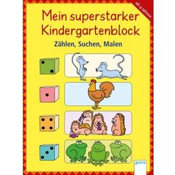 Mein superstarker Kindergartenblock - Zählen, Suchen, Malen (V NEMŠČINI) - 1 k.