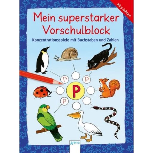 Mein superstarker Vorschulblock - Konzentrationsspiele mit Buchstaben und Zahlen - 1 Stk