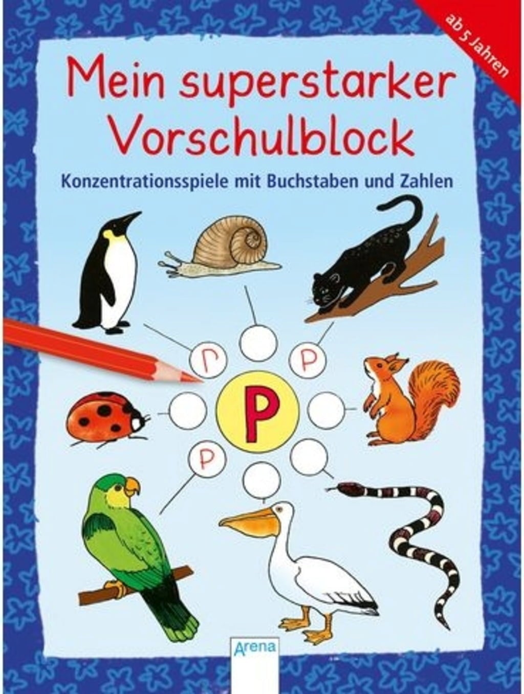 Mein superstarker Vorschulblock - Konzentrationsspiele mit Buchstaben und Zahlen (IN TEDESCO) - 1 pz.
