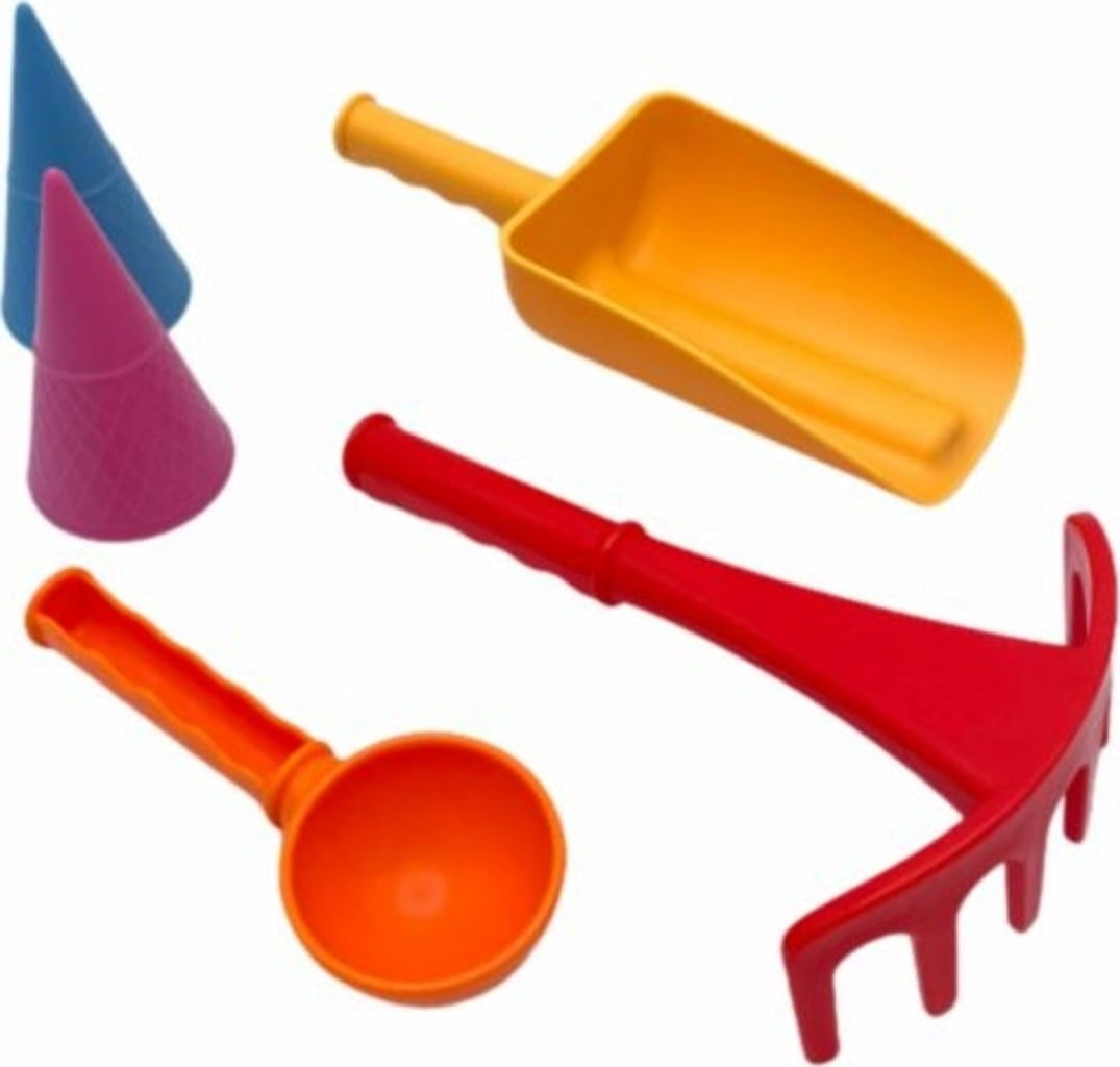 Schildkröt Sandspielzeug-Set 7-teilig, rot - 1 Stk