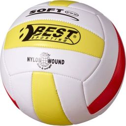 BEST Sport & Freizeit Volleyball White/Yellow/Red