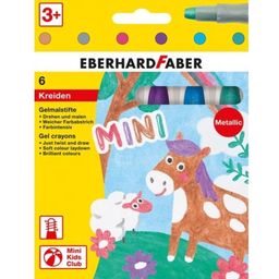 Eberhard Faber Metallic Gel Crayons, 6 - 1 set