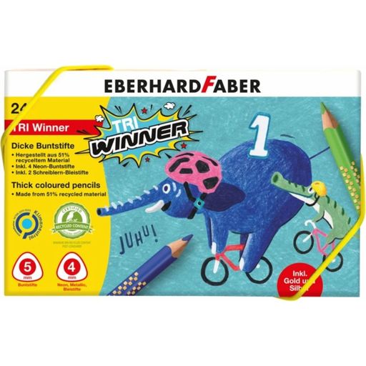Eberhard Faber Matite Colorate TRI Winner 24 Pezzi - 1 set