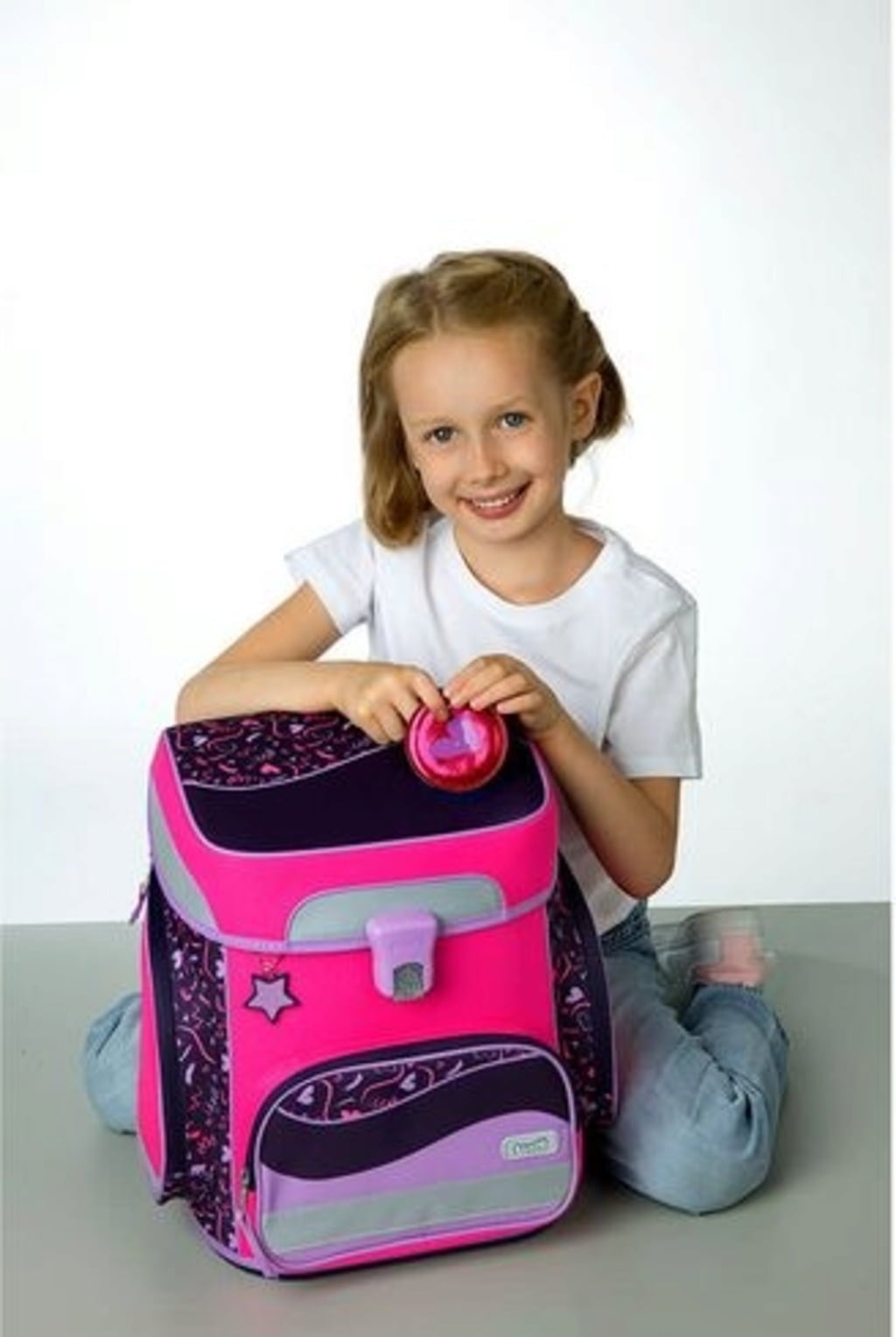 Schulranzen-Set EasyFit 5teilig Glow-Edition Heartbeat - 1 Stk