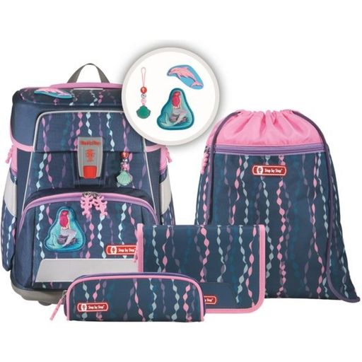 Step by Step Mermaid School Bag Set, 5 Items - 1 item