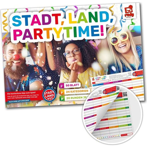 Rudy Games GERMAN - Stadt, Land, PARTYTIME - 1 item