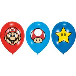 Amscan Latex-Ballons "Super Mario" 6 Stück