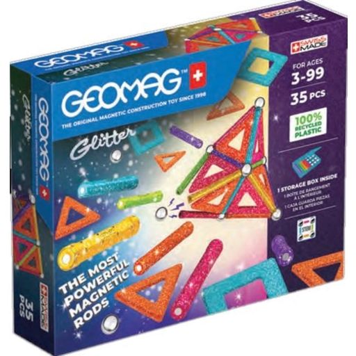 Geomag Glitter Panels, 35 Parts - 1 item