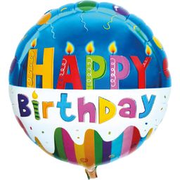 Folien-Ballon "Happy Birthday", Tortendruck