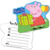 TIB Heyne Inbjudningskort "Peppa Pig", 6 st