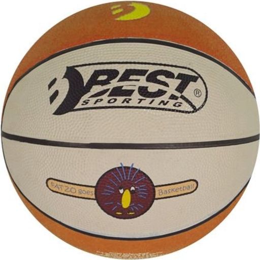 BEST Sport & Freizeit Mini-Basketball dunkelbraun/cremefarben - 1 Stk