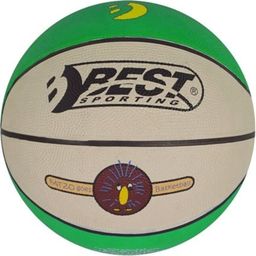 BEST Sport & Freizeit Mini-basketboll Grön/kräm - 1 st.