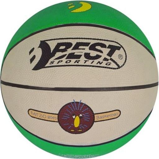 BEST Sport & Freizeit Green/Cream Mini Basketball - 1 item