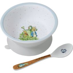 Peter Rabbit -Bowl With Suction Cup Bottom And Spoon