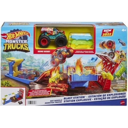 Hot Wheels Monster Trucks Explosive Garage Spielset - 1 Stk