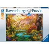 Ravensburger Puzzle - In Dinoland, 500 pieces