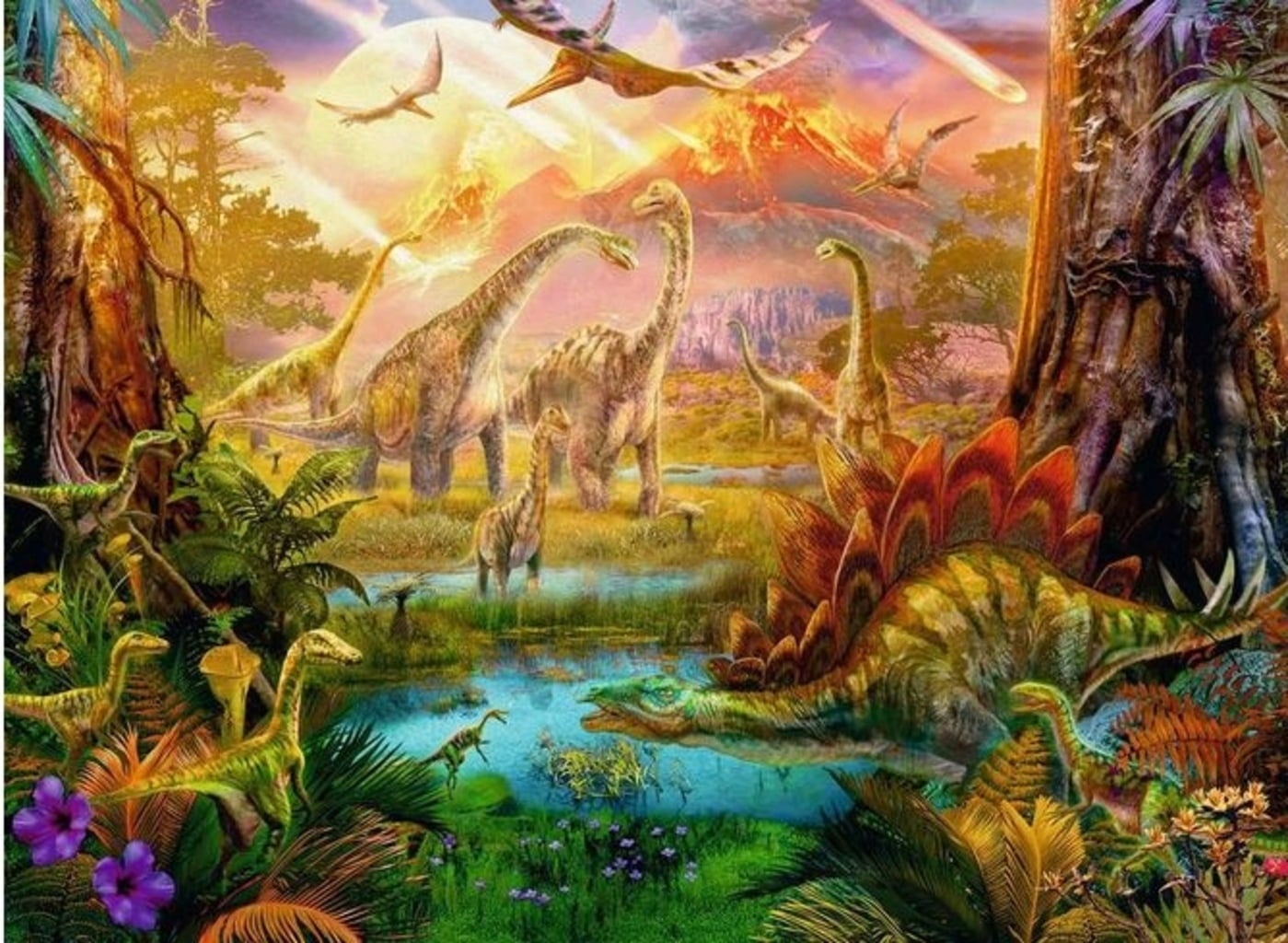Ravensburger Puzzle - A Dinoland, 500 Pezzi - 1 pz.
