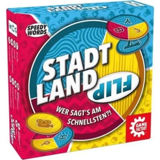 Game Factory Stadt Land Flip (V NEMŠČINI) - 1 k.
