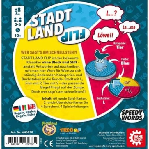Game Factory Stadt Land Flip - 1 Stk