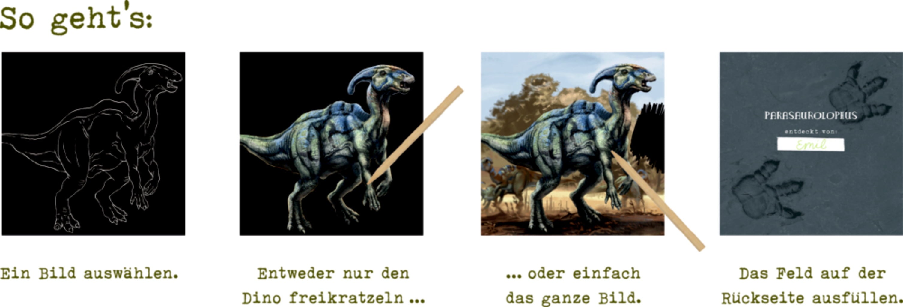 T-Rex World - Kritzel-Kratzel-Set Triceratops - 1 Stk