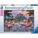 Ravensburger Puzzle - Pink Flamingos, 1000 kosov - 1 k.