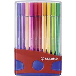 Stabilo Pen 68 ColorParade, Blu/Rosso