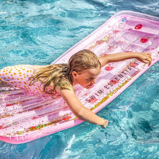 Swim Essentials Lilo - Glittery Pink Red Dots - 1 item