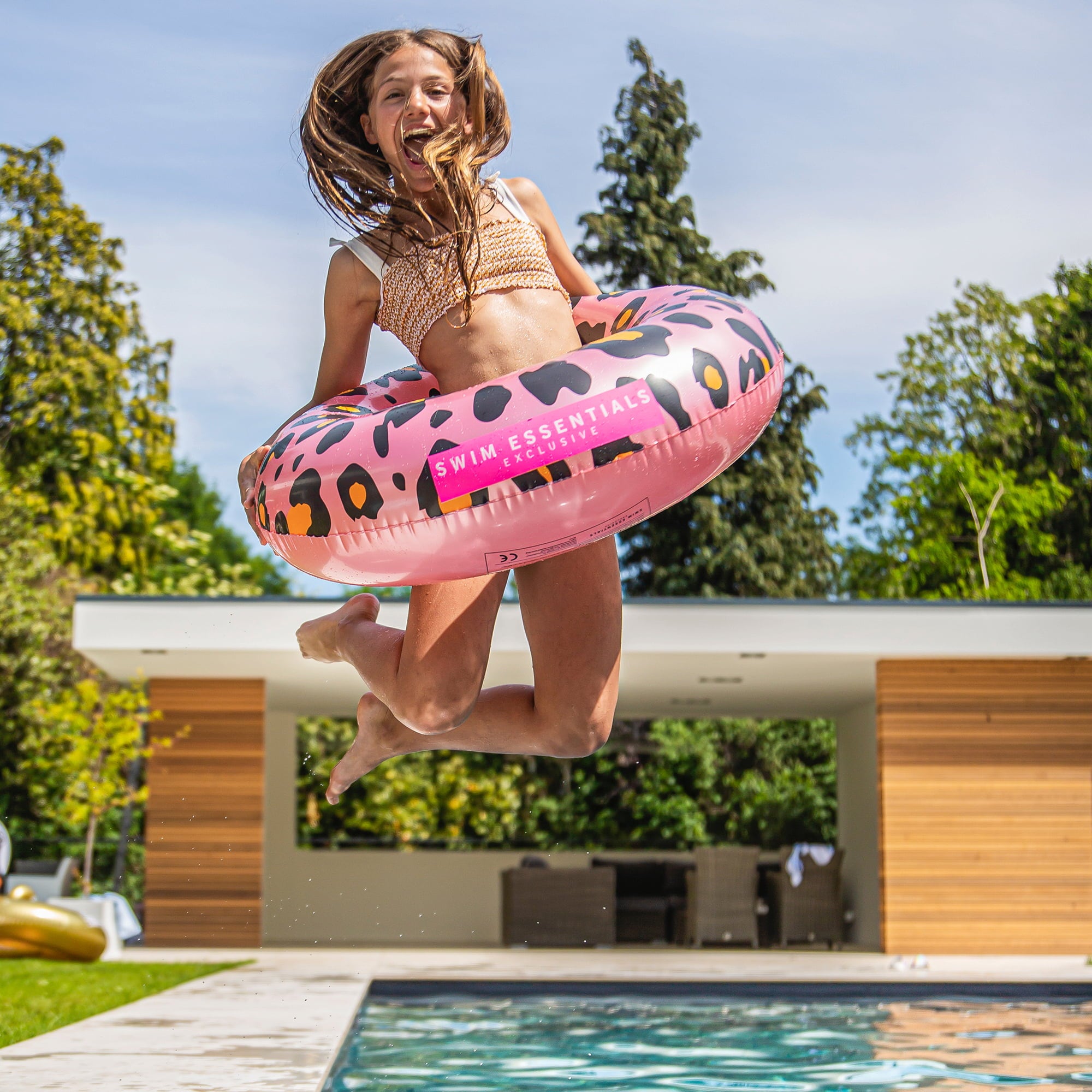 Swim Essentials Salvagente - Leopardo Rose Gold - 1 pz.