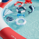 Swim Essentials Adventure Pool - Red + White Whale - 1 item