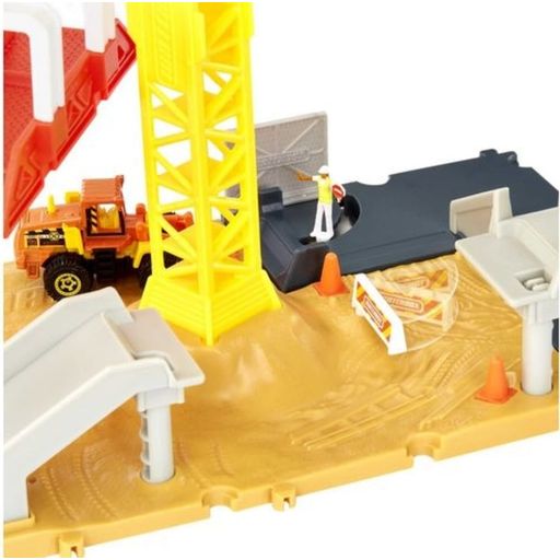 Matchbox Construction Site Crane Set with Toy Car - 1 item
