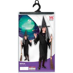 Čarovniški kostum z obleko, pasom in klobukom