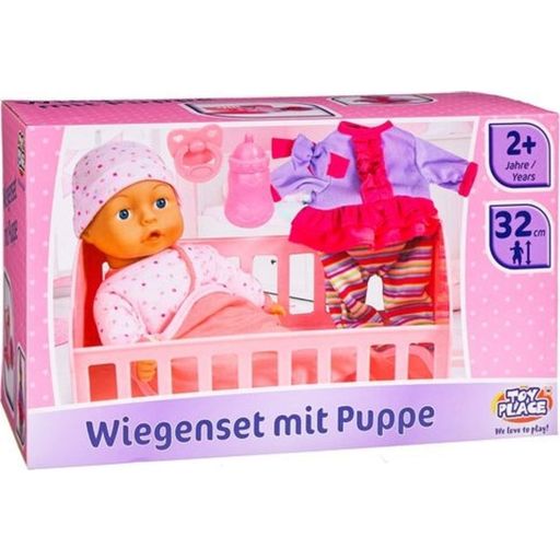 Toy Place Wiegenset mit Puppe - 1 Stk