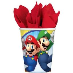 Bicchieri per Feste - Super Mario, 8 Pezzi - 1 set