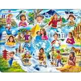 Larsen Frame Puzzle - Children of the World
