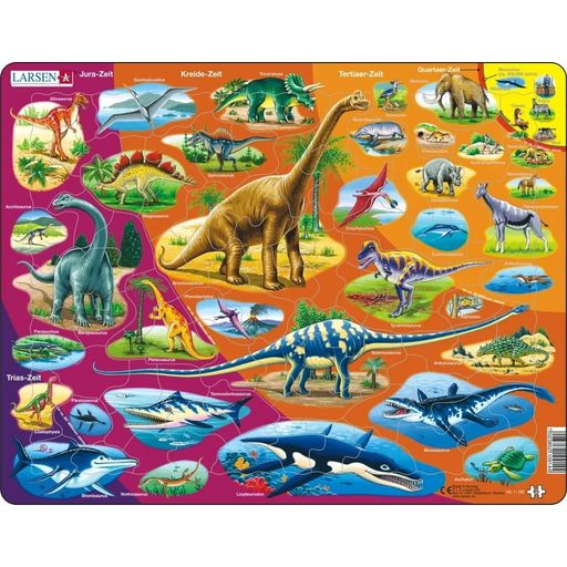 Frame puzzle - Dinosaurs and their Epochs - German - 1 item