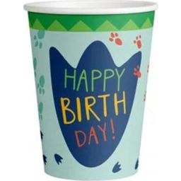 Amscan Happy Dinosaur Party Cups, 8 - Blue