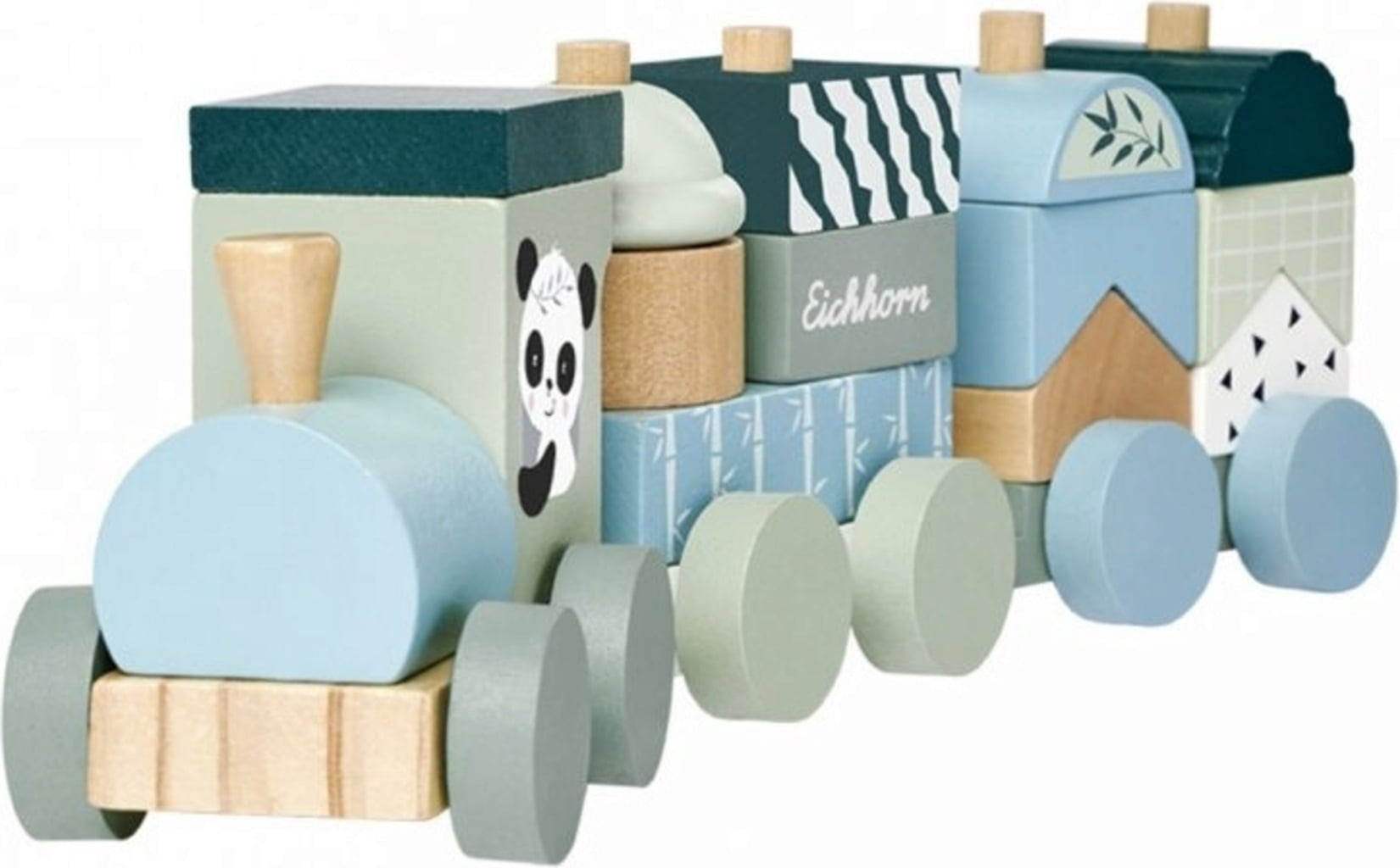 Eichhorn Trenino in Legno - Panda 16 pz. - 1 pz.