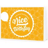 "Nice Birthday" Presentkort att skriva ut själv