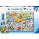 Ravensburger Puzzle - Veicoli in Città, 100 Pezzi XXL - 1 pz.