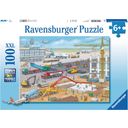 Puzzle - Construction at the Airport - 100 pieces XXL - 1 item