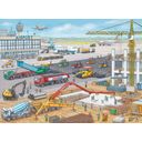 Puzzle - Construction at the Airport - 100 pieces XXL - 1 item