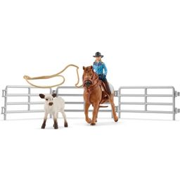 42577 - Farm World - Team Roping with a Cowgirl - 1 item