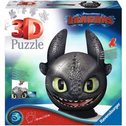 Puzzle - 3D Puzzle - Dragons 3 Ohnezahn mit Ohren, 72 Teile