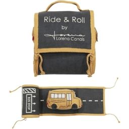 Lorena Canals "School Bus" Ride & Roll Soft Toy