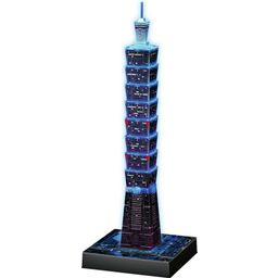 Pussel - 3D-pussel - Taipei 101 på natten, 216 bitar - 1 st.